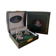 Bagpipes Silver Cufflinks in Luxury Gift Box