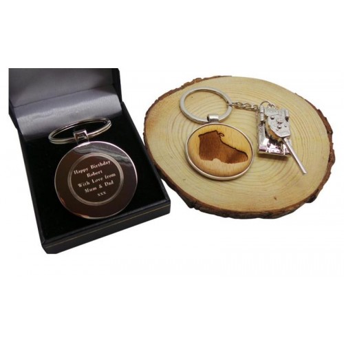 Silver Armoured Tank and Army Boot Personalised Keyring Silver Armoured Tank and Army Boot Personalised Keyring