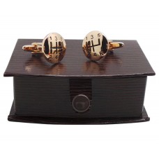 Gear Stick Rose Gold Plated Cufflinks Gear Stick Rose Gold Plated Cufflinks