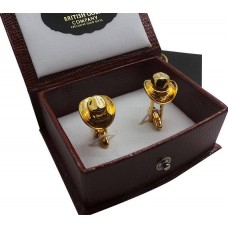 Cowboy Hat Gold Plated Cufflinks Cowboy Hat Gold Plated Cufflinks