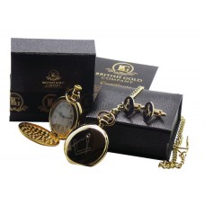 Freemason Pocket Watch and Cufflinks No G Freemason Pocket Watch and Cufflinks No G