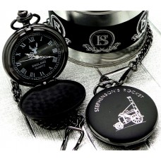 Stephensons Rocket Matte Black Pocket Watch Stephensons Rocket Matte Black Pocket Watch