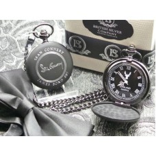 Sean Connery Signature Matte Black Pocket Watch Sean Connery Signature Matte Black Pocket Watch