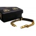 SOBRIETY Engraved ID Bracelet 24K GOLD CLAD Recovery Gift FREE ENGRAVING AA