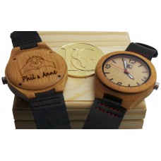 Personalised Engraved Wooden Wristwatch